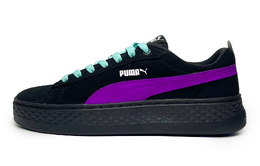 Кроссовки Puma Smash Platform Skateboarding Shoes Women's Low-top Purple/black, фиолетовый 366488-02(team285-女款紫气东来) | purple
