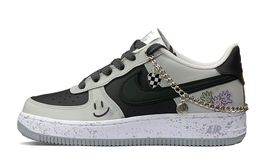 Кроссовки для скейтбординга Air Force 1 женские с низким верхом, черные/серые Nike dx5805-100(teamk-拇指笑脸)