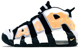 Кроссовки Nike Air More Uptempo Vintage Basketball Shoes Women's Mid-top White/macaron Orange, черный dq6200-001(team40-gs甜甜圈马卡龙橙) | black