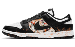 Кроссовки Nike Dunk Skateboard Shoes Women's Low-Top White Black cw1590-100(team10-霓虹城市) | black