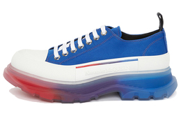 Кроссовки Alexander McQueen Tread Slick Low Lace Up, синий / белый 705660w4tge1141