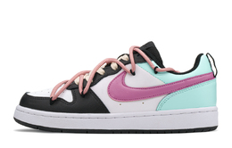 Кроссовки Nike Court Borough Skateboard Shoes Women's Low-Top Black Blue bq5448-115(teama-蓝玫瑰) | black/blue