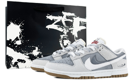 Кроссовки Nike Dunk Skateboarding Shoes Women's Low-top Gray, серый do9457-100(team349-幽谷流星s-box) | gray