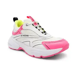 Кроссовки с добавлением кожи Love Moschino, белый lm231w0000065820036 | bianco