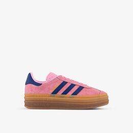 Низкие замшевые кеды Gazelle с ярким фирменным принтом Adidas, розовый r04226325 | pink blue gum