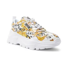 Кожаные кроссовки Versace, белый vr232w000072a100038 | bianco