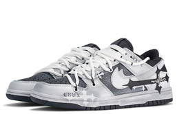 Кроссовки Nike Dunk Skateboarding Shoes Men Low-top Silver/Grey, серебряный dj6188-002(teamm-x) | silver