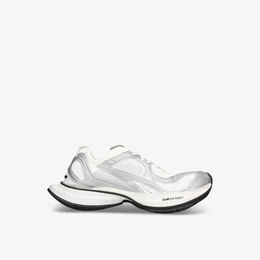 Низкие кроссовки Circuit из кожи и сетки с тисненым логотипом Balenciaga, белый r04348564 | white/comb