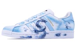 Кроссовки Adidas Superstar Skateboarding Shoes Unisex Low-top Blue, белый eg4958(team168-蓝龙) | white