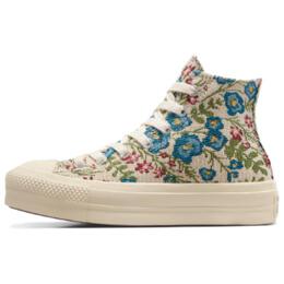 Кроссовки Converse Chuck Taylor All Star Women's Lift Platform High 'Floral Tapestry', бежевый a11992c | beige