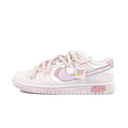 Кроссовки Nike Dunk Skateboard Shoes Women's Low-Top Pink hf5074-133(team27-女款粉黛蝶语s-box) | pink
