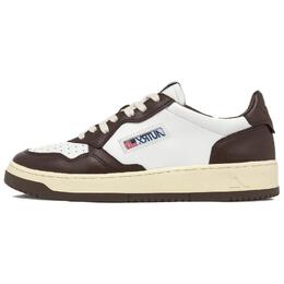 Autry Кроссовки для скейтбординга Medalist Low Top женские, белые, коричневые aulw-wb46 | white brown