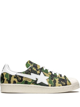 Adidas кеды Superstar ABC Camo из коллаборации с BAPE, зеленый gz8981 | зеленый