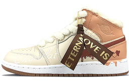 Кроссовки Air Jordan 1 Vintage Basketball Shoes Women's Mid-top Beige/coffee, цвет Off White do2207-264(team40-浓情巧克力) | off white