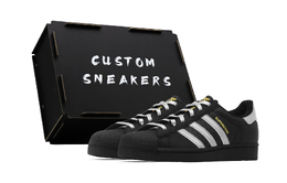 Кроссовки Adidas Superstar Skateboarding Shoes Unisex Low-top Black/silver, черный/серебряный eg4959(team140-黑银s-box) | black/silver