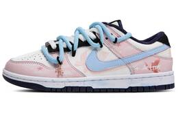 Кроссовки Nike Dunk Skateboarding Shoes Women's Low-top Pink/white/blue, розовый fv8119-161（team63-梦蝶少女） | pink