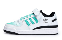 Кроссовки Adidas FORUM Skateboarding Shoes Unisex Low-top Black/Tiffany, белый fy7757(team80-男女同款林下风致s-box) | white tiffany black