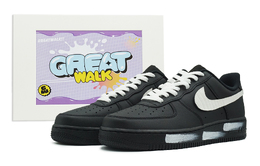 Кроссовки Nike Air Force 1 Skateboard Shoes Women's Low-Top Black White dd8959-001(team322-女款白画笔) | black