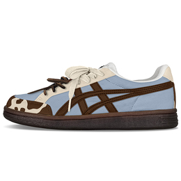 Onitsuka Tiger Кроссовки для скейтбординга Advanti с противоскользящей подошвой, износостойкие, с амортизацией, унисекс, бежевые, коричневые, синие 1183b799-101(teamy-男女款玩具总动员米棕蓝 | beige brown blue