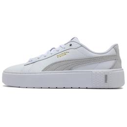Кроссовки Puma Smash Platform Skateboarding Shoes Women's Low-top White/gray, белый/серый 392979-01 | white/gray