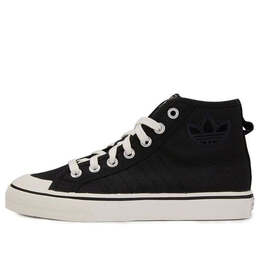 Кроссовки оригиналы nizza hi Adidas, черный gv7121 | black/white