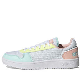 Кроссовки neo hoops 2.0 Adidas, белый gy7528 | white/pink/blue
