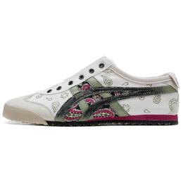 Кроссовки Onitsuka Tiger MEXICO 66 Casual Shoes Unisex Low-Top White Blue Red d3k0n-0143(team54-永恒腰果花） | white