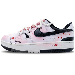 Кроссовки Nike Gamma Force Skateboarding Shoes Women's Low-top Core Black / Cloud White / Team Shock Pink 2, черный dx9176-100（team68-浪漫邂逅女款） | core black / cloud white / team shock pink 2