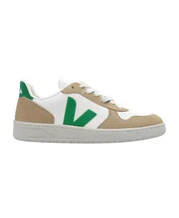 Кроссовки V 10 из бесхромированной кожи Veja, мультиколор vx0503146a 0-extra white emeraude sahara | mehrfarbig