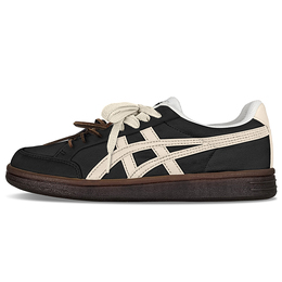 Onitsuka Tiger Кроссовки для скейтбординга Advanti с низким верхом, амортизирующие, нескользящие, водостойкие, унисекс, черно-бежевые 1183b799-101(teamy-男女款深咖拿铁黑米) | beige black