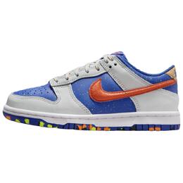 Кроссовки Nike Dunk Low Paint Splatter GS, серый/синий hj9233-025 | gray/blue