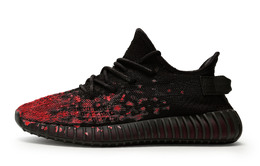 Кроссовки Adidas Yeezy Boost 350 V2 Lifestyle Shoes Unisex Low-top Red, черный/красный hq4540(team80-男女同款暗黑红绽s-box) | black/red