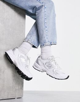 Кроссовки New Balance 530 бело-серебристые - БЕЛЫЙ 127343907 | white