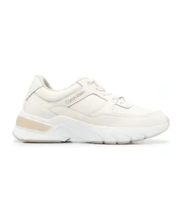 Кожаные кроссовки женские Calvin Klein, белый hw0hw01351 0k6 | weiß