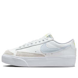 Кроссовки блейзер низкая платформа Nike, белый dj0292-112 | white/light lemon twist/blue tint