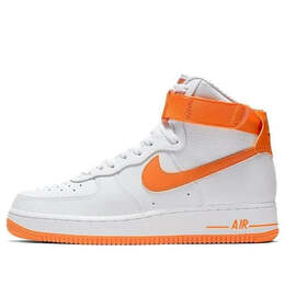 Кроссовки air force 1 высокие Nike, белый 334031-109 | white/orange