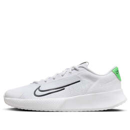 Кроссовки court vapor lite 2 hc Nike, белый dv2019-106 | white/black/green