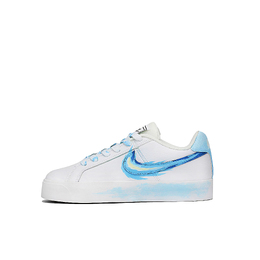 Кроссовки Nike Court Royale Skateboarding Shoes Unisex Low-top Blue/white, голубой bq4222-103（team309-清凉冰焰） | sky blue