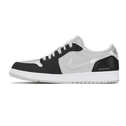 Кроссовки Air Jordan 1 Vintage Basketball Shoes Unisex Low-Top Black cz0790-002(team210-金属迷雾) | silver
