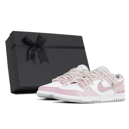Кроссовки Nike Dunk Skateboard Shoes Unisex Low-Top Pink dd1391-103(team496-粉色雾霾s-box) | white