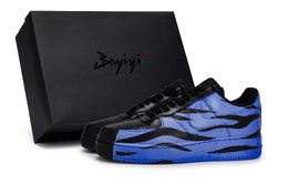 Кроссовки Nike Air Force 1 Skateboard Shoes Unisex Low-Top Blue cw2288-001(team80-男女款风起蓝s-box） | black blue
