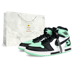 Баскетбольные кроссовки Air 1 Vintage Unisex High-Top Black Jordan dz5485-130(team373-变幻莫测s-box) | green