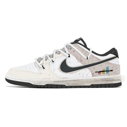 Кроссовки Nike Dunk Skateboard Shoes Unisex Low-Top Black dd1391-100(team210-可可糖) | white