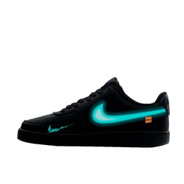 Кроссовки для скейтбординга Court Vision Low Unisex Low-Top Black/Cyan Nike dh2987-002(team251-蒂芙尼logo） | tiffany