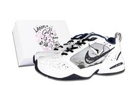 Кроссовки Nike Air Monarch 4 Chunky Sneakers Unisex Low-Top Black 415445-102(team58-昂昂之鹤s-box) | black/white