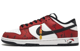 Nike Кроссовки для скейтбординга Dunk с противоскользящим износостойким верхом, унисекс, Koi Fish, красные dd1391-100(team400-好运锦鲤男女款红色简) | koi red