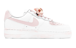 Кроссовки для скейтбординга Air Force 1 женские, низкие, розовый Nike, розовый/белый dh2920-111(team88-萌兔花园s-box) | pink/white