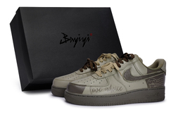 Кроссовки Air Force 1 для скейтборда унисекс с низким верхом цвета кофе Nike, цвет Coffee Brown hq1176-222(team80-男女爱的谏言s-box) | coffee brown