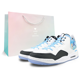 Баскетбольные кроссовки Courtside 23 Vintage Unisex Mid-Top белого, синего, голубого цвета Jordan ar1000-104(team401-日出sbox) | pink/blue