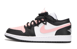 Баскетбольные кроссовки Air 1 Vintage женские с низким верхом белого цвета Jordan, розовый dc0774-101(team拾伍-女款蝴蝶结粉勾) | pink